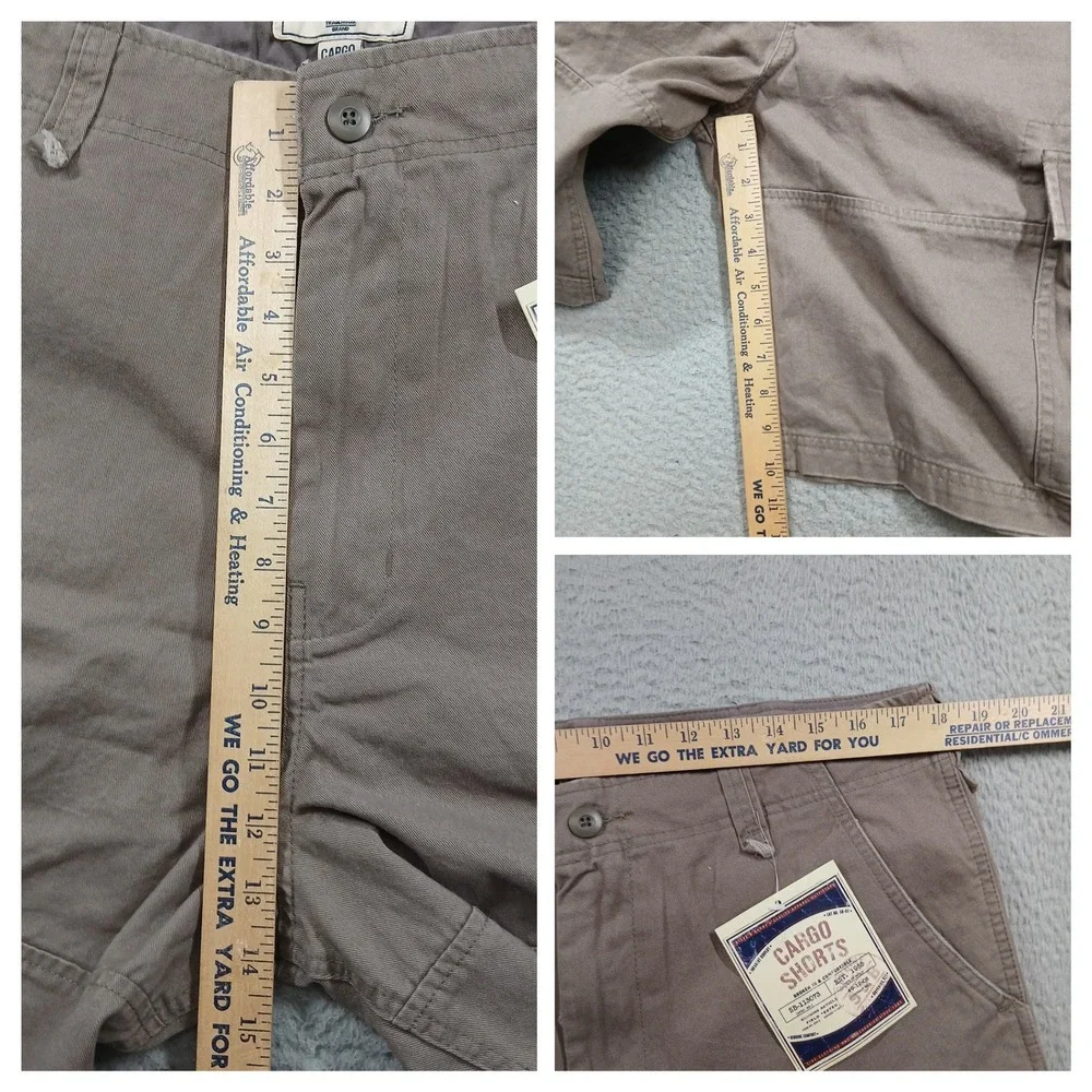 Steve & Barry's Mens Cargo Shorts Taupe Size 34 NWT‎